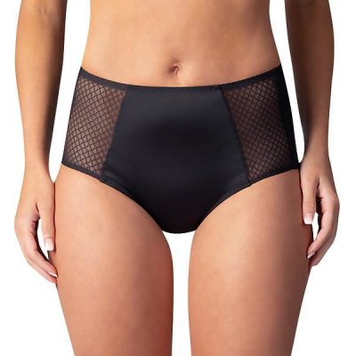 FLAT TUMMY EFFECT MIDISLIP Dámské stahovací kalhotky černá – Zboží Dáma