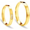 Prsteny Savicki Snubní prsteny žluté zlato s drážkou K18 31 5 3 Z