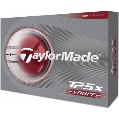 TaylorMade TP5x Stripe bílé 12 ks – Zboží Mobilmania