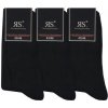 RS pánské teplé froté bavlněné ponožky černá