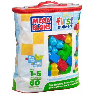Mega Bloks Kostky v plastovém pytli 60 ks – Zboží Mobilmania