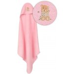 BabyMatex osuška s kapucí Maxi růžová 100x100 cm – Zboží Dáma