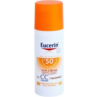 Eucerin Sun CC krém na opalování na obličej Light SPF50 50 ml od 476 Kč -  Heureka.cz