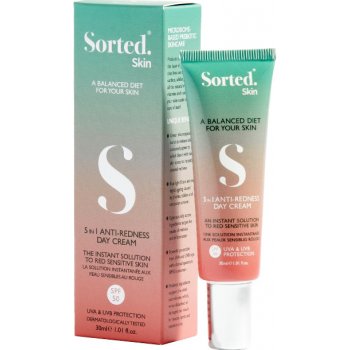 Sorted Skin Denní tónovací krém proti zarudnutí 5v1 30 ml