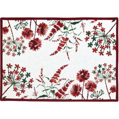 SCANquilt prostírání motiv luční květy smetanovočervená 30x45cm – Zboží Dáma