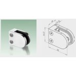 JAP Nerezový Držák skla na jekl oblý 8,76mm, AISI 304 – Hledejceny.cz