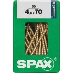 Spax Yellox Univerzální vrut, ø 4,5 × 70 mm, PZ2, zápustná hlava, 50 ks 4081020450707 – Hledejceny.cz