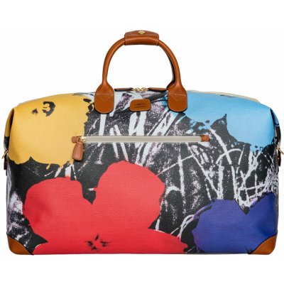 Bric`s Andy Warhol Large Duffel Cream Flowers 46 l