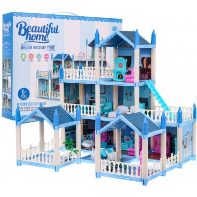 Ramiz Třípatrový domeček pro panenky Dárek pro dívky 6 – Zbozi.Blesk.cz
