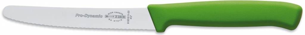 F.Dick Kuchyňský nůž zoubkovaný zelený 11 cm