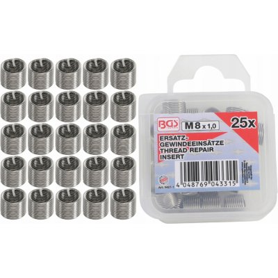 BGS 9427-1, Sada náhradních závitových vložek | M8 x 1,0 mm | 25dílná – Zboží Mobilmania