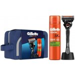 Gillette Cestovní sada ProGlide holicí strojek + Fusion gel na holení 200 ml + stojan – Zboží Dáma