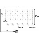 Voltronic 67296 Vánoční závěs 12 hvězd 150 LED teple studeně bílý – Hledejceny.cz