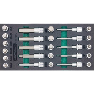 Modul pěnový - zástrčné hlavice Imbus 1/2", metrické a palcové, 26 ks JONNESWAY S09H4126KV – Hledejceny.cz