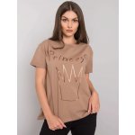 DÁMSKÉ tričko S POTISKEM PRINCESS FA-TS-7121.88P BEIGE – Hledejceny.cz