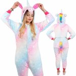 Springos Kigurumi Jednorožec pyžamo barevné – Zboží Dáma