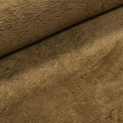 Mikroplyš / coral fleece 577 jednobarevná hnědá, š.160cm (látka v metráži) – Hledejceny.cz