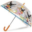 Perletti Zajíček Bing dětský manuální deštník průhledný