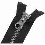 Zip kovový YKK No 5 dělitelný 2 jezdce / dvoucestný 80 cm na kožené bundy - černá barva nikl – Hledejceny.cz