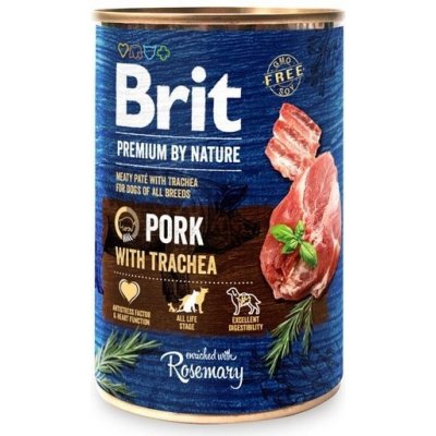 Brit Premium by Nature Dog Pork with Trachea 12 x 400 g