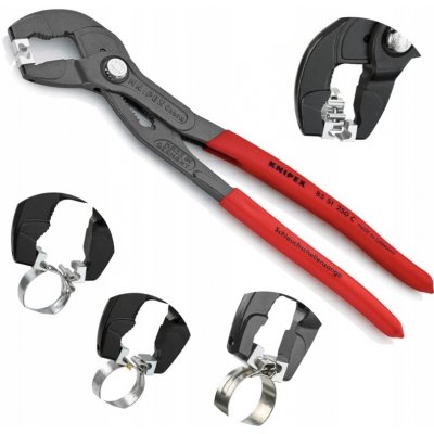 Knipex 8551250C Kleště na hadicové spony zacvakávací – Zboží Dáma