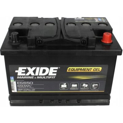 Exide Equipment Gel 12V 56Ah 410A ES650 – Sleviste.cz