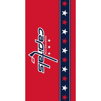 TipTrade Hokejová bavlněná osuška NHL Washington Capitals - série Belt - 70 x 140 cm – Sleviste.cz