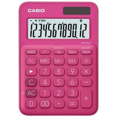 Casio Kalkulačka Casio MS 20 UC PK, růžová – Zboží Mobilmania