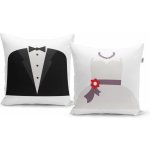 Sablio polštář Oblek a šaty 2ks 40x40 – Zbozi.Blesk.cz