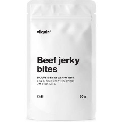 Vilgain Hovězí jerky bites chilli 50 g – Zboží Dáma