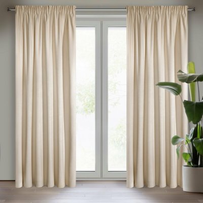 EUROFIRANY ZATEMŇOVACÍ ZÁVĚS NA PÁSCE VILLA 140X270 CM BÉŽOVÁ – Hledejceny.cz