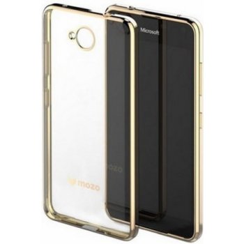 Pouzdro MOZO TPU Glam Case Rim Microsoft Lumia 650 zlaté