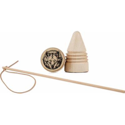 Lesní svět Retro káča s bičíkem Vlk – Sleviste.cz