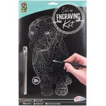 Grafix Škrabací obrázek A4 Pejsek stříbrný – Zboží Dáma