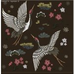 Ubrousek 33x33cm Ptáci na černém – Sleviste.cz