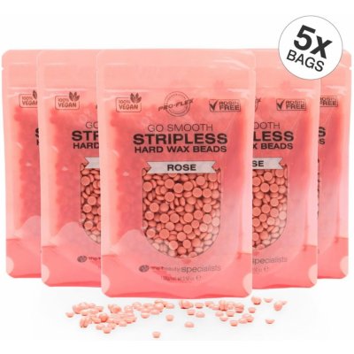 RIO Stripless hard wax beads 5 x 100 g ROSE – Zboží Dáma