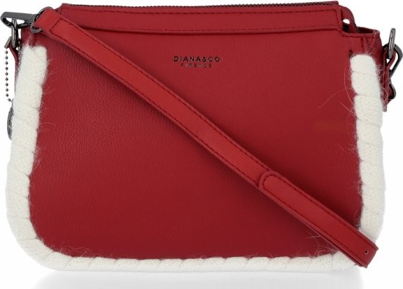 Diana & Co dámská kabelka listonoška červená DJX1705-2