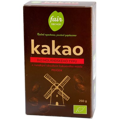 Fairobchod Bio kakaový prášek tmavý vysokotučný 250 g – Hledejceny.cz