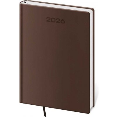 Helma Soft A5 týdenní 2026 hnědý – Sleviste.cz