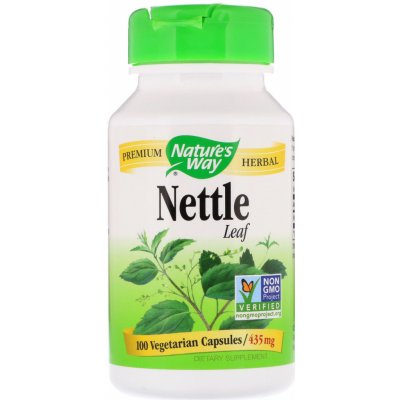 Nature's Way Nettle Leaf kopřiva 435 mg 100 rostlinných kapslí