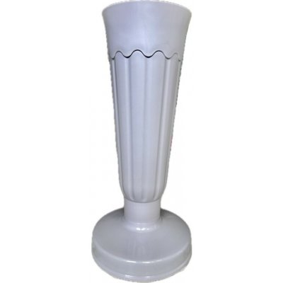 Madona hřbitovní váza plast se zátěží 32 cm – šedá – Hledejceny.cz