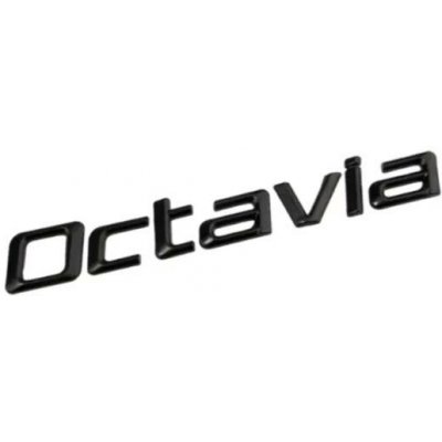 Octavia nápis - černá lesklá 170mm – Hledejceny.cz