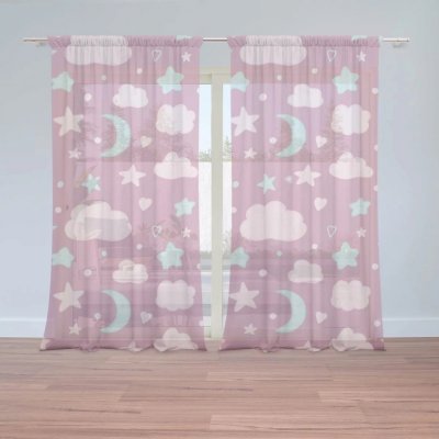 Záclony Dětská obloha: 2 ks - 150x250 cm - Sablio – Hledejceny.cz