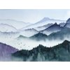 Tapety AG design FTNS-1278 vliesová fototapeta Watercolor Forest rozměry 360 x 270 cm