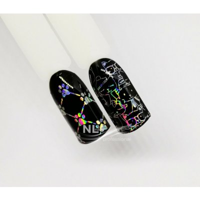 NL nails professional FÓLIE laser rainbow KOČKY – Hledejceny.cz