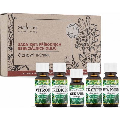 Saloos sada esenciálních olejů Čichový trénink 1 x ml + 4 x 10 ml – Zboží Mobilmania