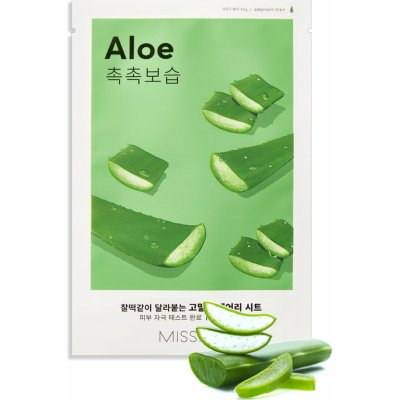 Missha Airy Fit Sheet Mask Aloe plátýnková maska s výtažkem aloe vera 19 g – Zbozi.Blesk.cz