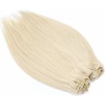 Deluxe clip in sada 50cm platinová blond – Sleviste.cz