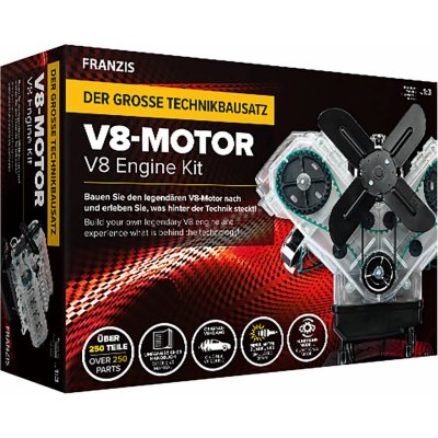 Franzis motor V8 v měřítku 1:3 a zvukovým modulem – Zboží Živě
