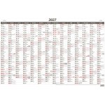 nástěnný Plánovací roční mapa A1 bezobrázková 88cm x 64cm, N221-27 2027 – Zboží Mobilmania